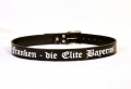 Bild 1 von Ledergürtel <br>Franken, die Elite Bayerns  / (Länge) 105 cm / (Farbe) schwarz-glänzend / (Namensstick) ja ( + 10,- € )