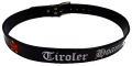 Bild 3 von Ledergürtel<br>Tiroler Hoamat  / (Länge) 135 cm / (Farbe) schwarz glänzend / (Namensstick) ja ( + 10,- €)