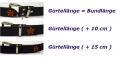 Bild 4 von Ledergürtel <br>Harmonie Belt<br>schwarz / braun  / (Länge) 100 cm / (Farbe) schwarz-glänzend / (Namensstick) ja ( + 10,- € )