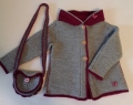 Kinderstrickjacke inkl. Tasche